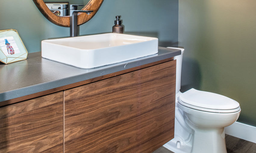 River Woodworking Bontrager Bathroom Cabinets 1