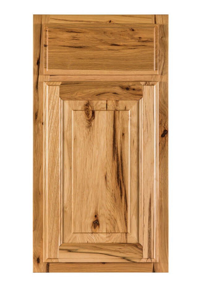 River Woodworking Rustic Hickory Raised Panel Cabinet Door