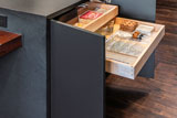 River Woodworking Frameless Euro Style Bar Cabinetry Island Open 1