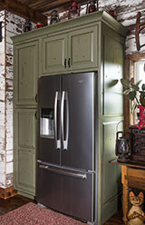 River Woodworking Abby Kendallville Kitchen Cabinets Refrigerator