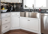 River Woodworking Aspey Dallas Lake Kitchen Cabinets Sink