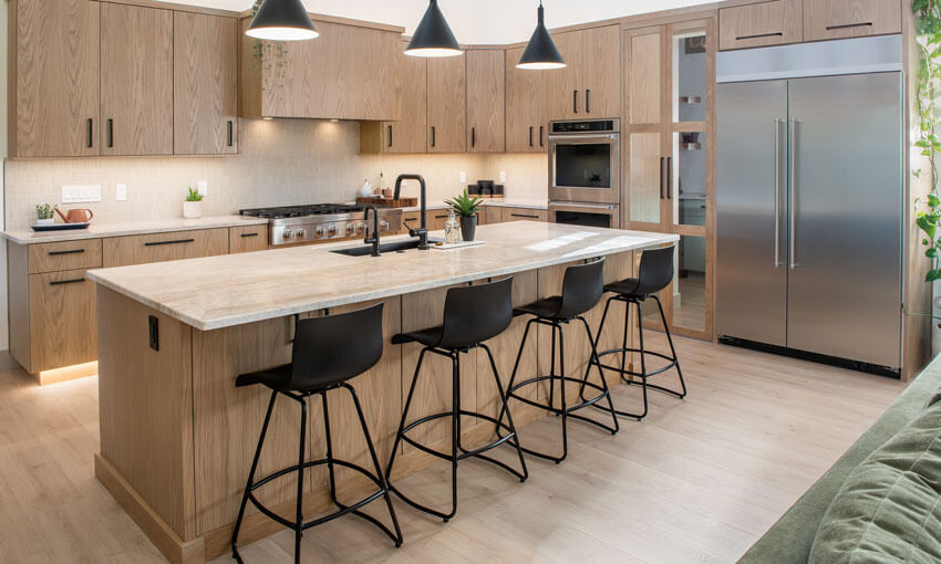 River Woodworking Frameless Slab Door Kitchen Cabinetry 1