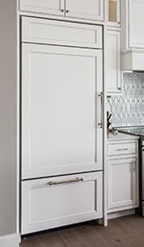 River Woodworking Lawson Kitchen Cabinets Refrigerator