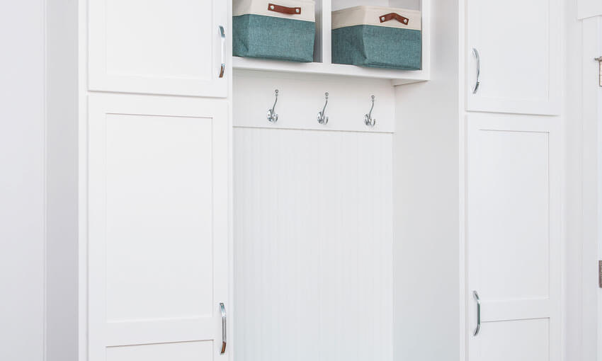 River Woodworking Azul Mudroom Cabinets