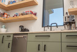 River Woodworking Clean Contemporary Slab Door Pantry Cabinetry 3