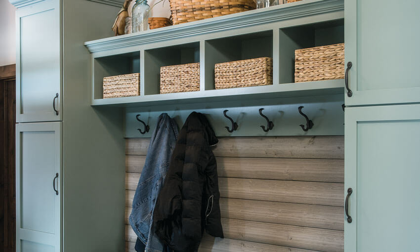 River Woodworking Mudroom Cabinets